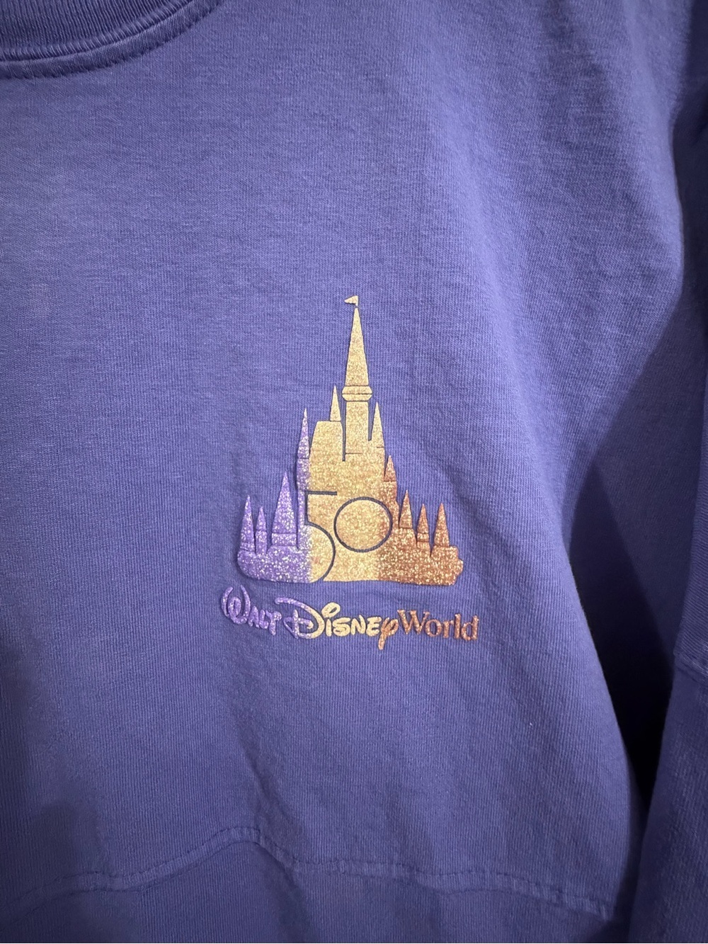 Walt Disney World 50th Anniversary Spirit Jersey Purple Adult XL - Picture 3 of 8